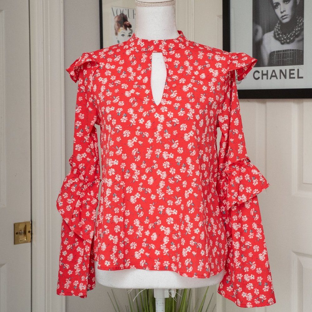 NWT SHEIN Floral Long Sleeve Blouse